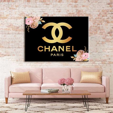 chanel wall decor cheap|chanel wall art canvas.